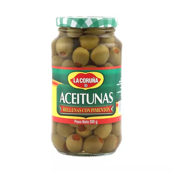 Aceitunas La Coruña Rellenas Con Pimentón X 500g