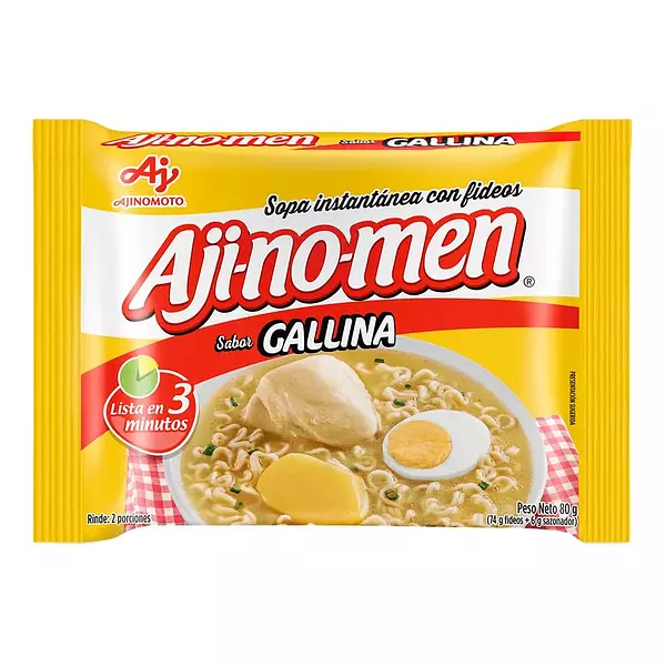 Sopa Instantánea De Gallina Ají-No-Men X 80g