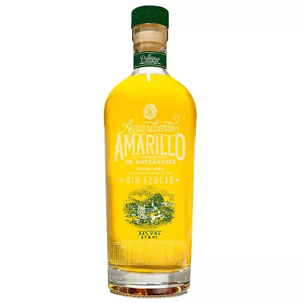 Aguardiente Amarillo De Manzanares X 375ml - Sin Azucar