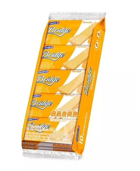 Galletas Bridge Naranja Paquete De 10 Unidades