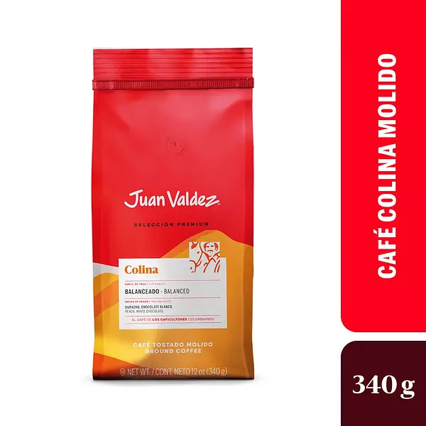 Cafe Juan Valdez Molido Colina X 340g