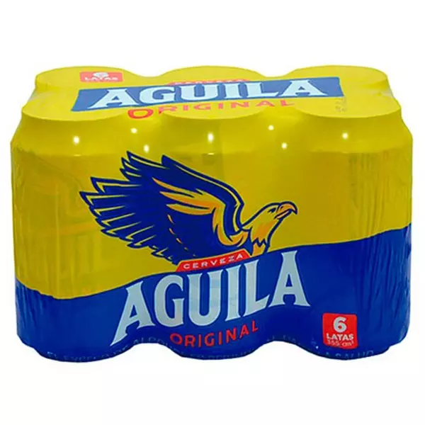 Cerveza Águila En Lata X 6 Unidades