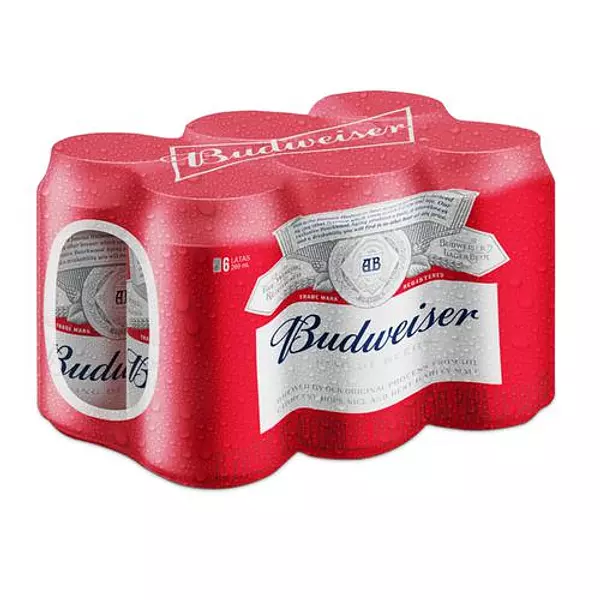 Cerveza Budweiser En Lata X 6 Unidades