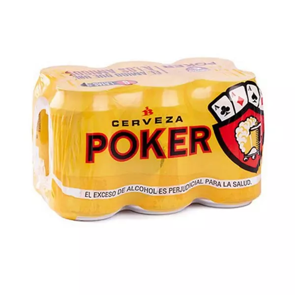 Cerveza Poker Lata X 6 Unidades