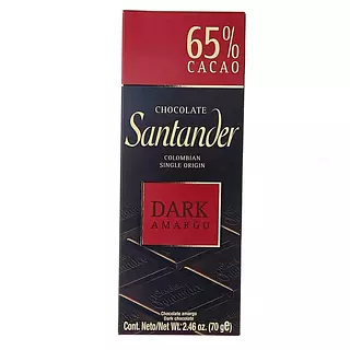 Chocolate Santander 65% Amargo X 70g