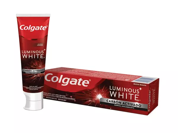 Crema Colgate Luminous White Carbon Activado De 75ml