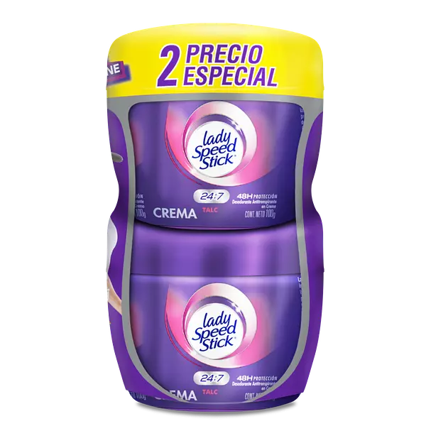 Desodorante Lady Speed Crema De 100g X 2 Unidades