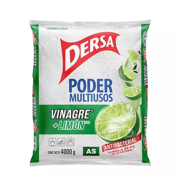 Dersa Vinagre + Limón Jabón En Polvo De 4000g