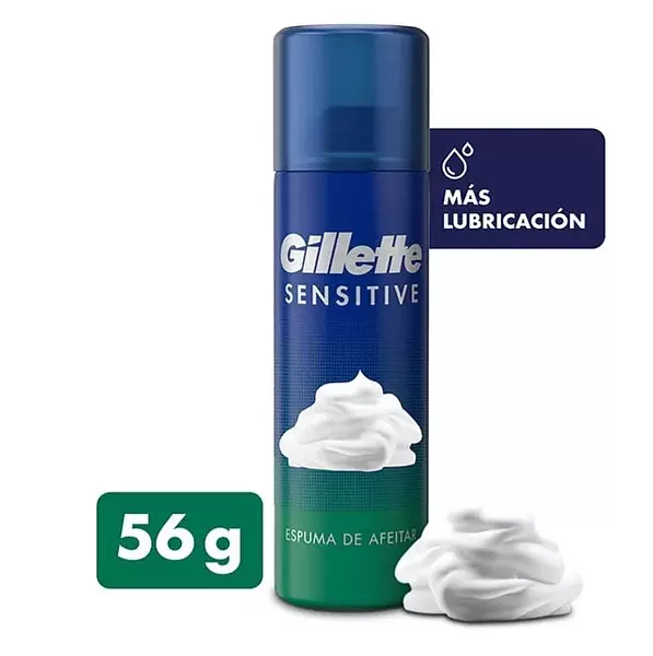 Espuma Para Afeitar Gillette Sensitive X 56g