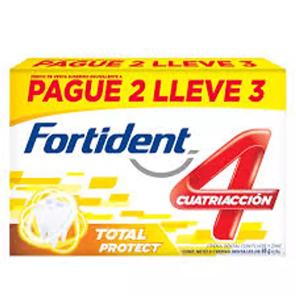 Fortident Total Protect Tubo De 85g X 3 Unidades