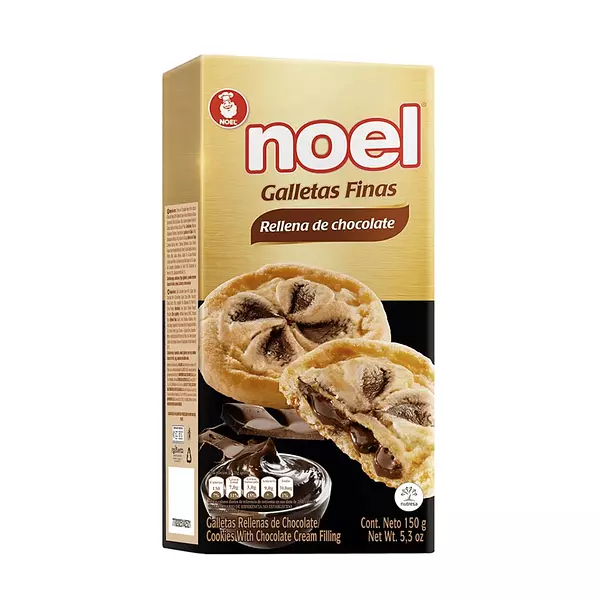 Galletas Noel Rellenas De Chocolate X 150g