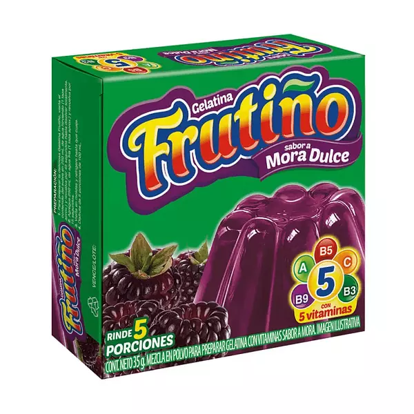 Gelatina Frutiño Mora De 40g