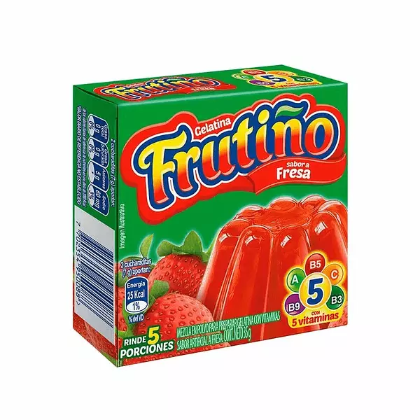 Gelatina Frutiño Fresa De 40g