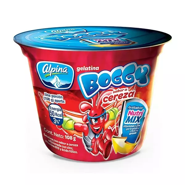 Gelatina Boggy Cereza De 108g