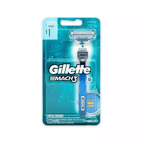 Gillette Mach 3 Aqua Grip + 1 Cartucho