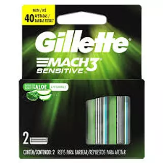 Gillette Mach3 Sensitive Repuestos X 2 Unidades