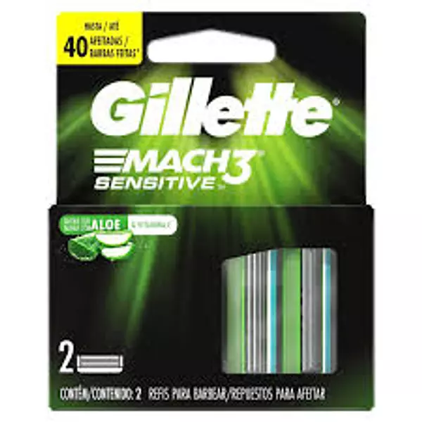 Gillette Mach3 Sensitive Repuestos X 2 Unidades