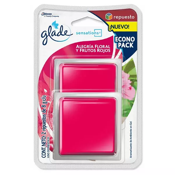 Glade Floral Y Frutos Rojos Repuestos De 8g X 2 Unidades