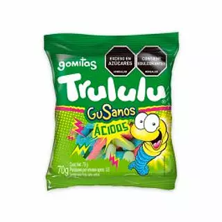 Gomitas Trululu Gusanos Ácidos X 70g