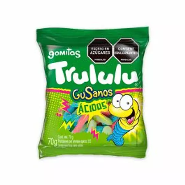 Gomitas Trululu Gusanos Ácidos X 70g