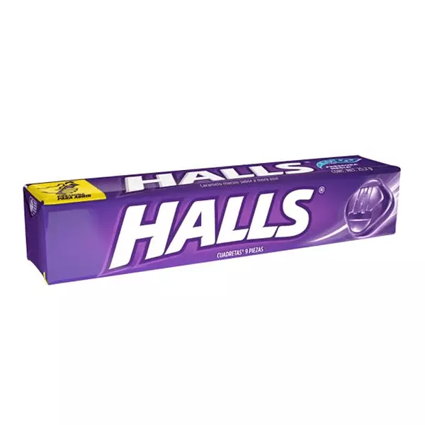 Halls Barra Mora Azul X 9 Pastillas