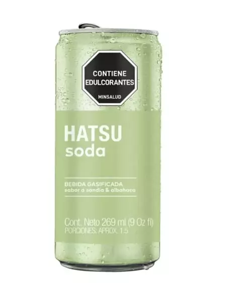 Soda Hatsu Sandia Y Albahaca Lata De 269ml