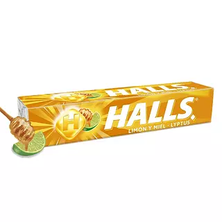 Halls Barra Limón Y Miel X 9 Pastillas