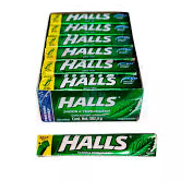 Halls Barra Yerbabuena X 12 Unidades