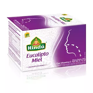 Aromaticas Hindu Eucalipto Y Miel X 20 Unidades
