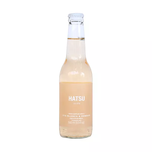 Soda Hatsu Uva Y Romero Botella De 300ml