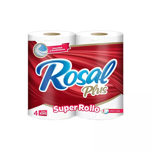 Papel Higiénico Rosal De 34 Metros X 4 Unidades