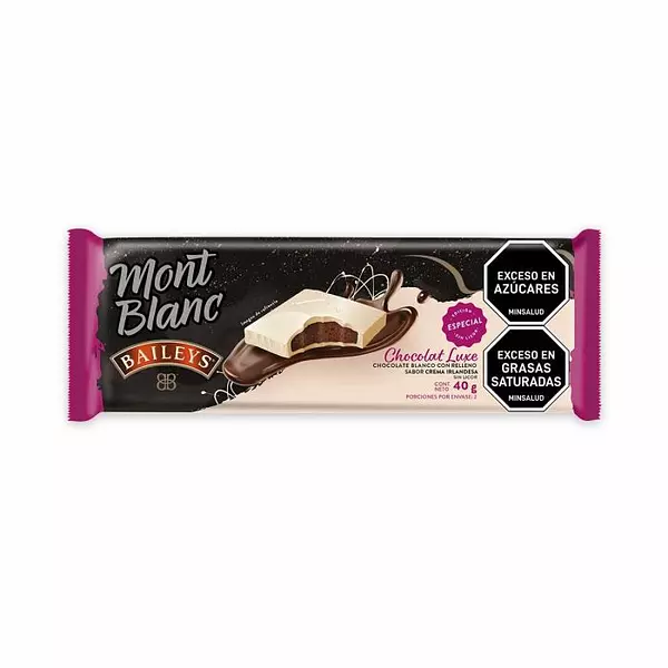 Chocolatina Mont Blanc Baileys Sabor A Crema Irlandesa X 40g