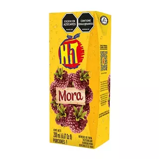Jugo Hit Cajita Mora De 200ml