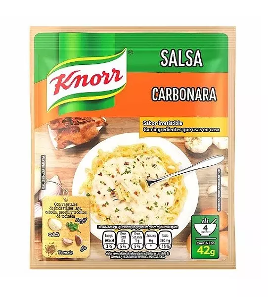 Salsa Carbonara Knorr De 42g