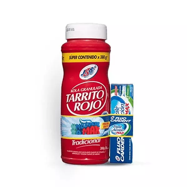 Kola Tarrito Rojo De 380g + Crema Fluocardent De 22ml