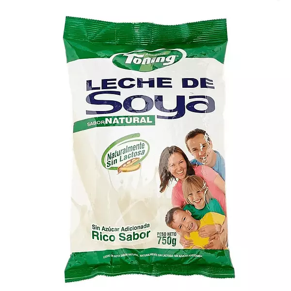 Leche De Soya Natural Toning X 750g