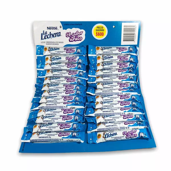 Leche Condensada La Lechera Ristra De 25g X 26 Unidades