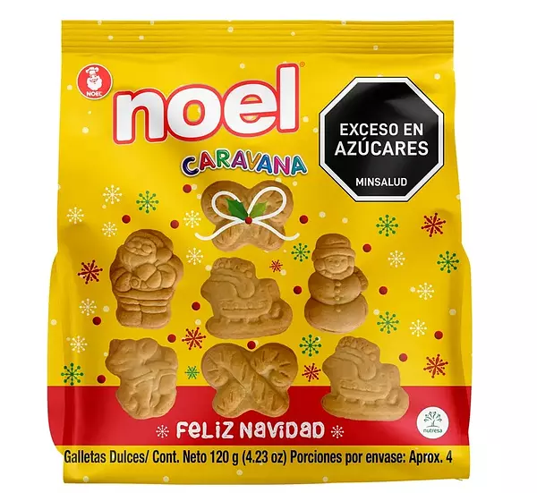 Galletas Navidad Noel Caravana Bolsa X 120gr