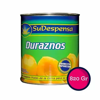 Duraznos En Almibar Su Despensa X 820gr