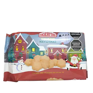 Galletas Navideñas Caseritas Displey X 200gr