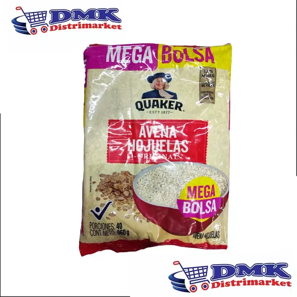 Avena En Hojuelas Quaker Mega Bolsa X 960gr