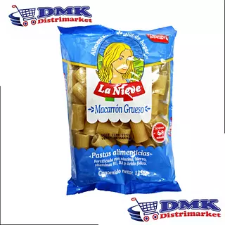 Pastas La Nieve Macarron Grueso X 125gr