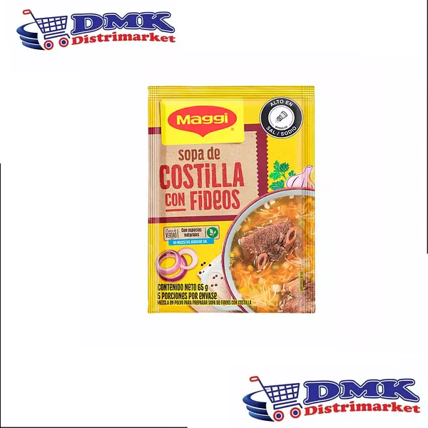 Sopa De Fideos Maggi Con Costilla De 65g