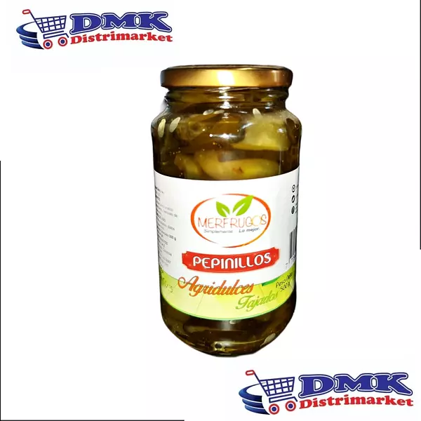 Pepinillos Agridulces Tajados Merfrugos De 500g