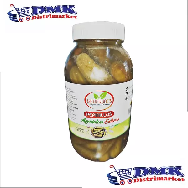Pepinillos Agridulces Enteros Merfrugos De 1000g
