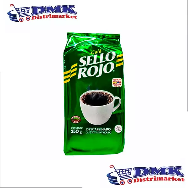 Cafe Sello Rojo Descafeinado De 250g
