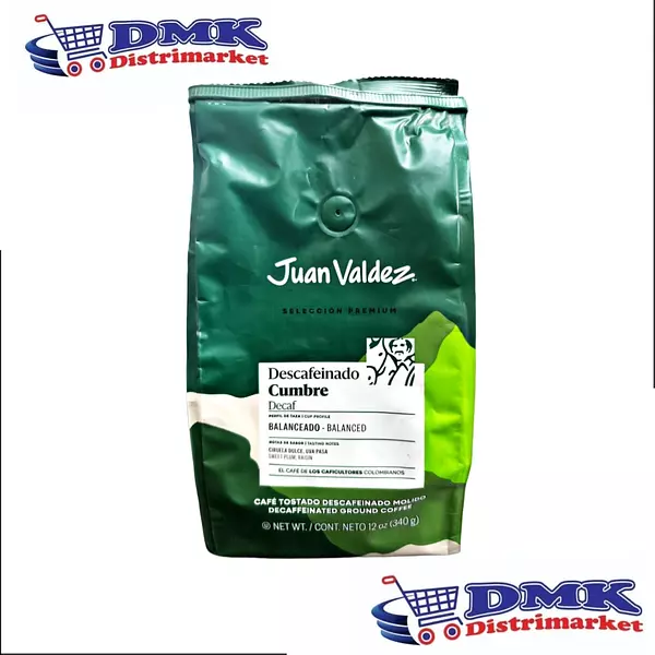 Cafe Juan Valdez Cumbre Descafeinado De 340g