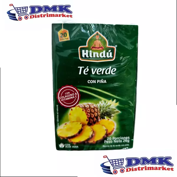 Te Verde Hindu Sabor Piña De 20 Unidades