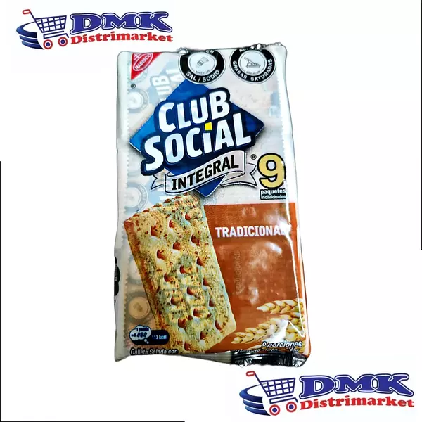 Galletas Club Social Integral Paquete De 9 Unidades