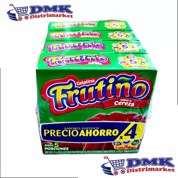 Gelatina Frutiño Surtida De 4 Unidades